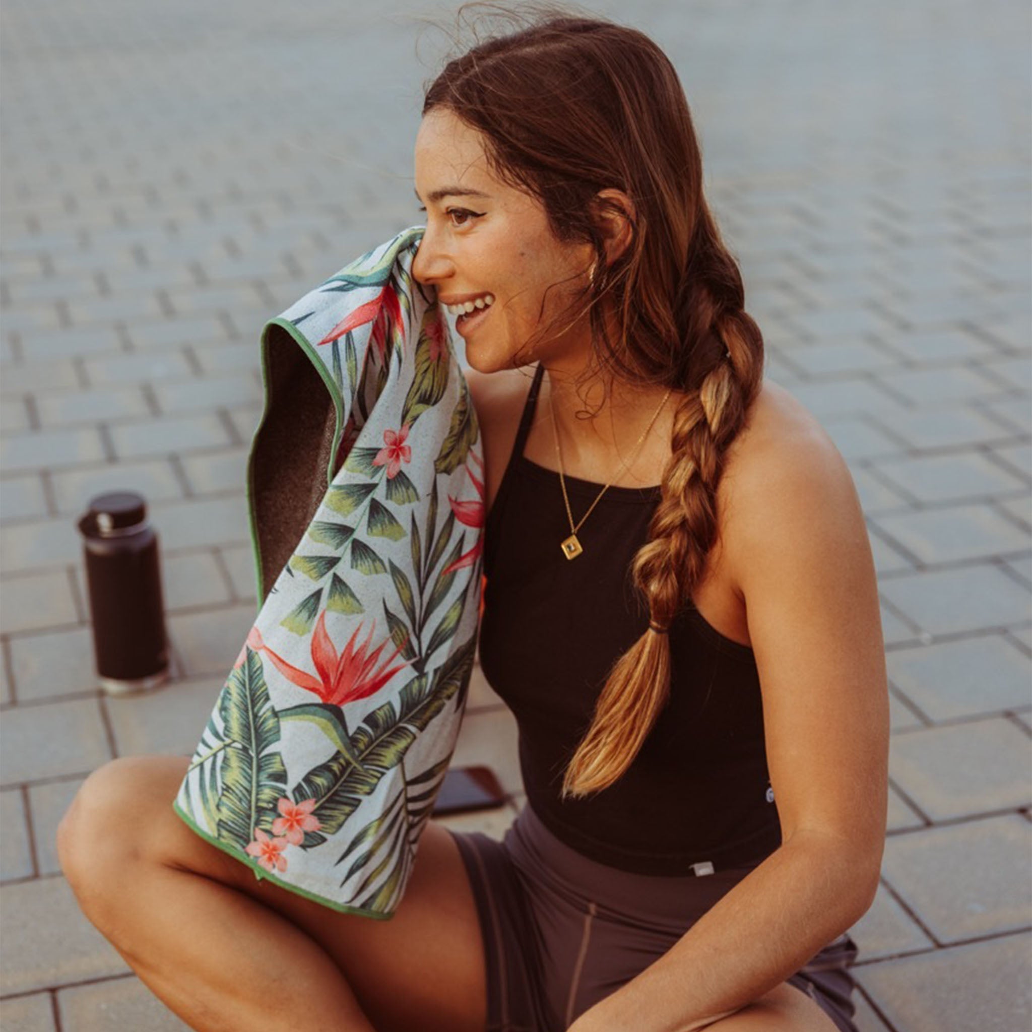 Nomadix Mini Towel: Palms Pink
