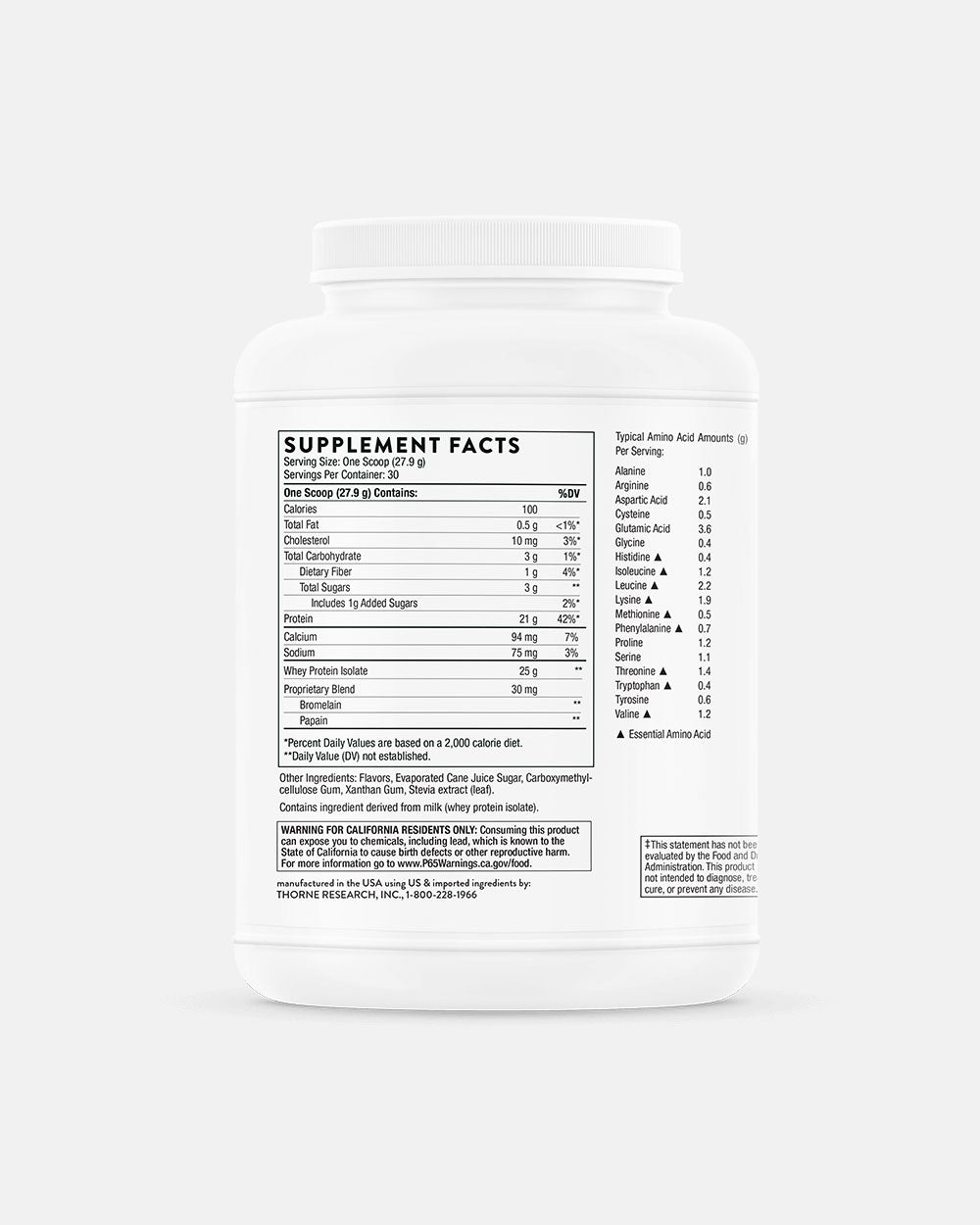 Whey Protein Isolate - Vanilla