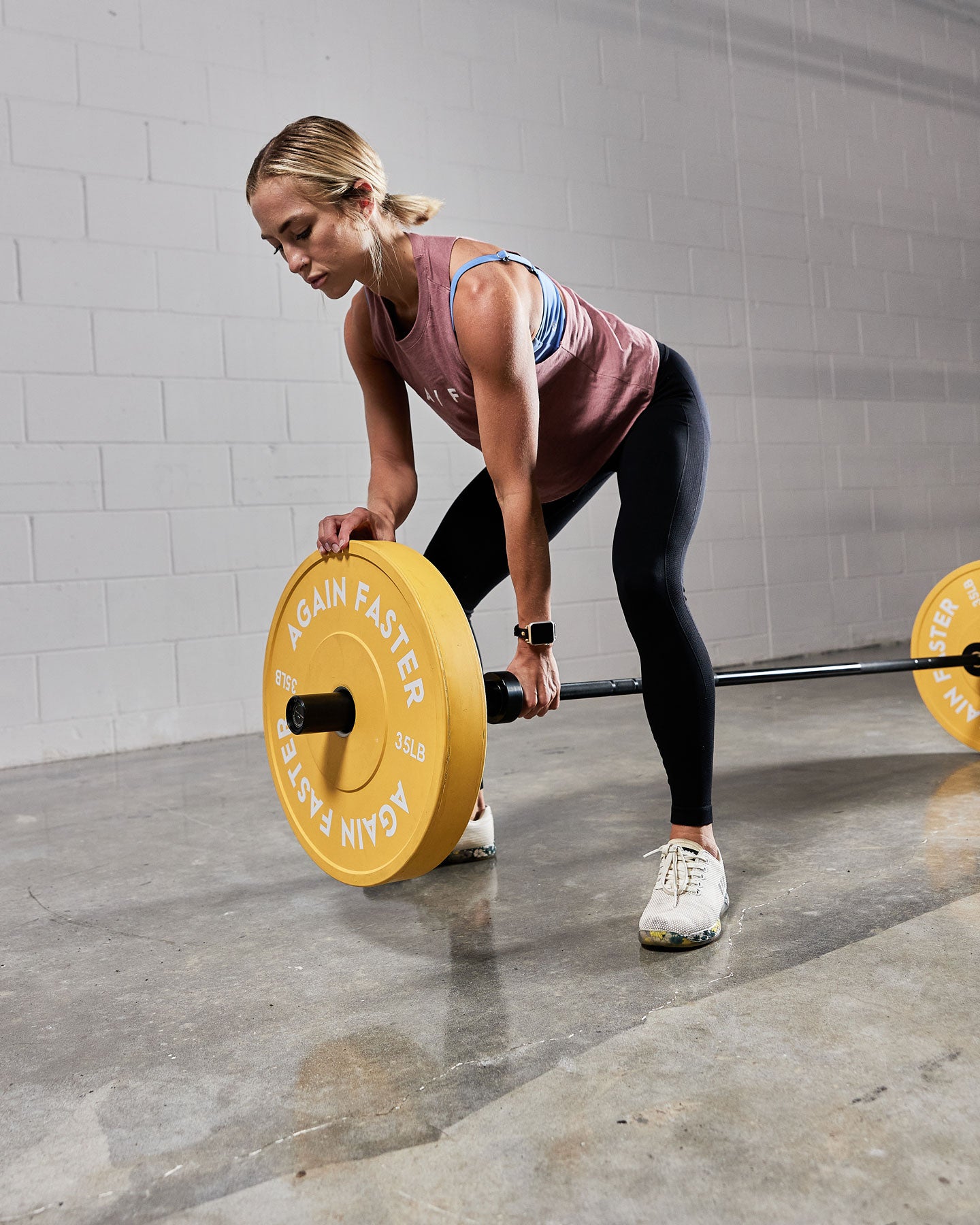olympic barbell 35lb color bumper plate