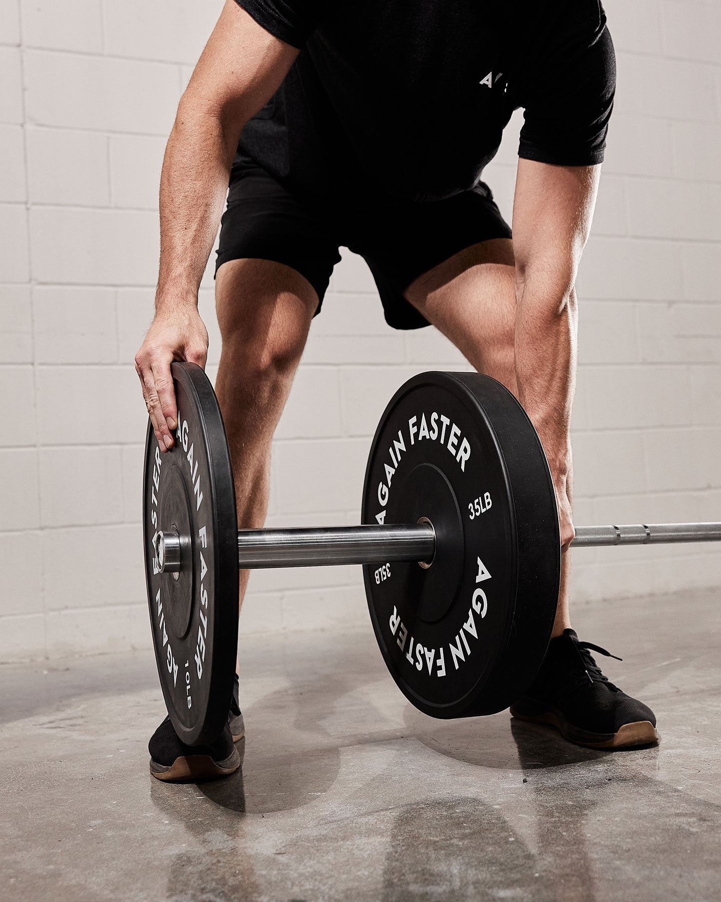 olympic barbell with bumper plate