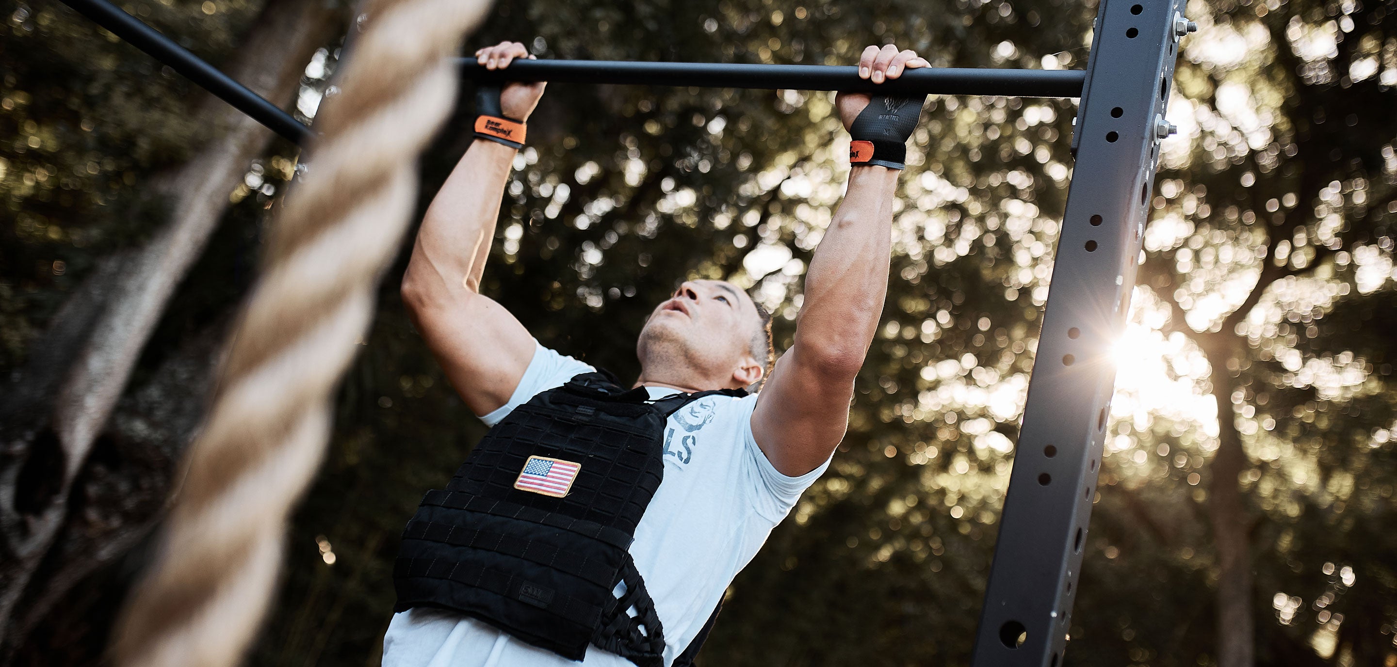 Pull ups, Murph Challenge, workout rig