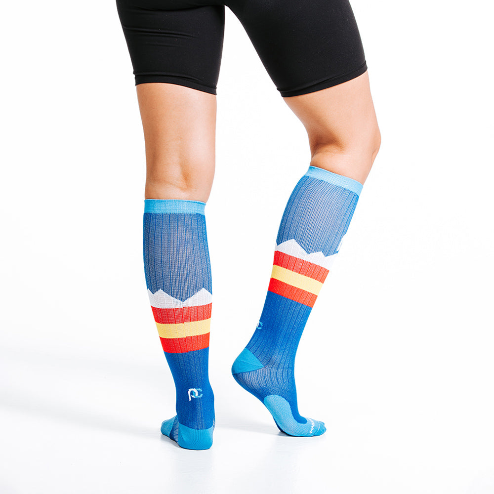 Pro Compression Marathon Socks, Colorado Peaks