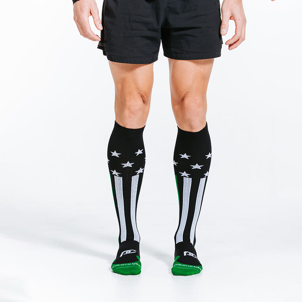 Pro Compression Marathon Socks, First Responder Green