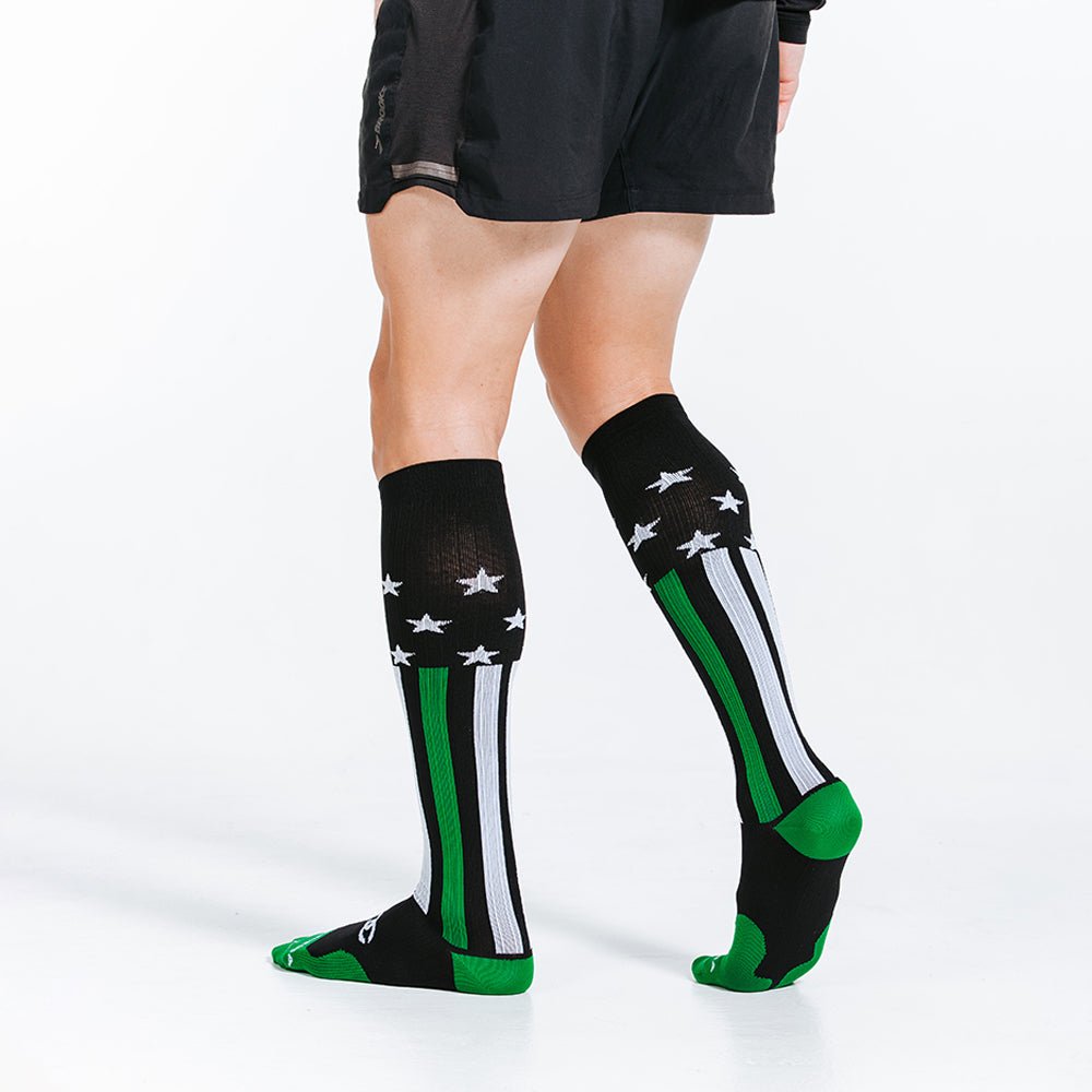 Pro Compression Marathon Socks, First Responder Green