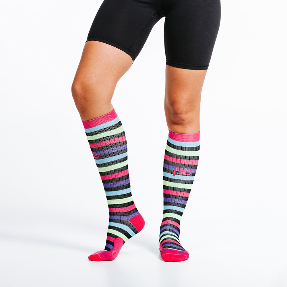 Bright Compression Socks Pro Compression Marathon Socks, Neon Flash