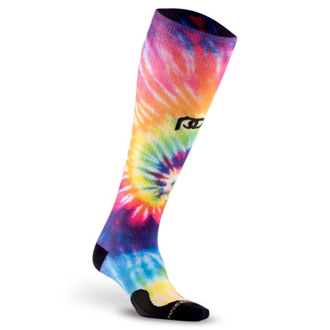Pro Compression Marathon Socks, Rainbow Tie Dye