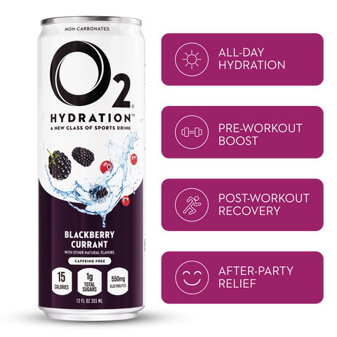 O2 Blackberry Currant Recovery Drink
