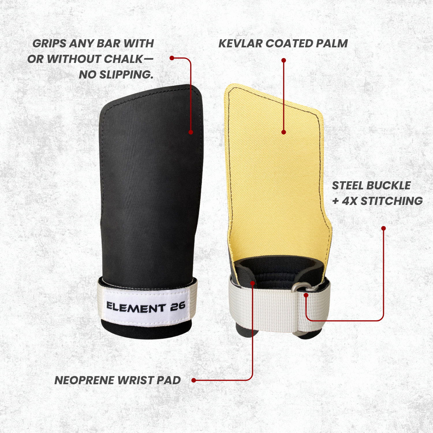 Element26 Isocomp Gymnastic Hand Grips