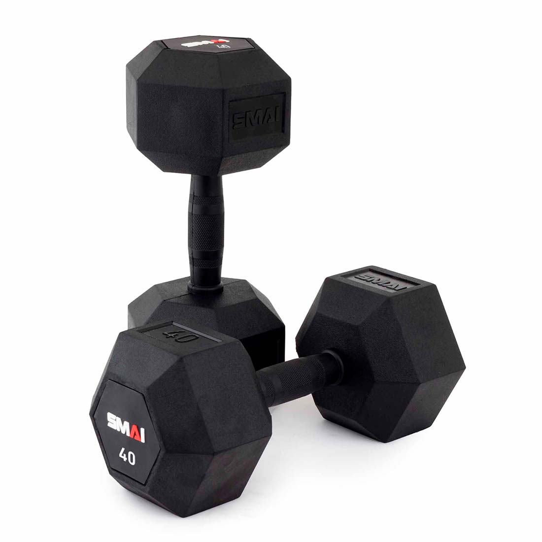 Rubber Hex Dumbbell Pair