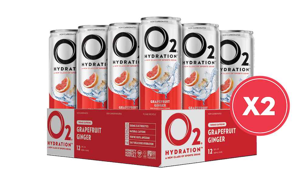 O2 Grapefruit Ginger Recovery Drink