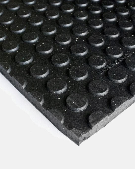 Greatmats Rubber Mat Black Trued | 4x6 ft x 3/4 inch Thick | Gym Mats | Industrial Rubber Mats | Horse Stall Mats | Weight 96 lbs | Texture: Pebble