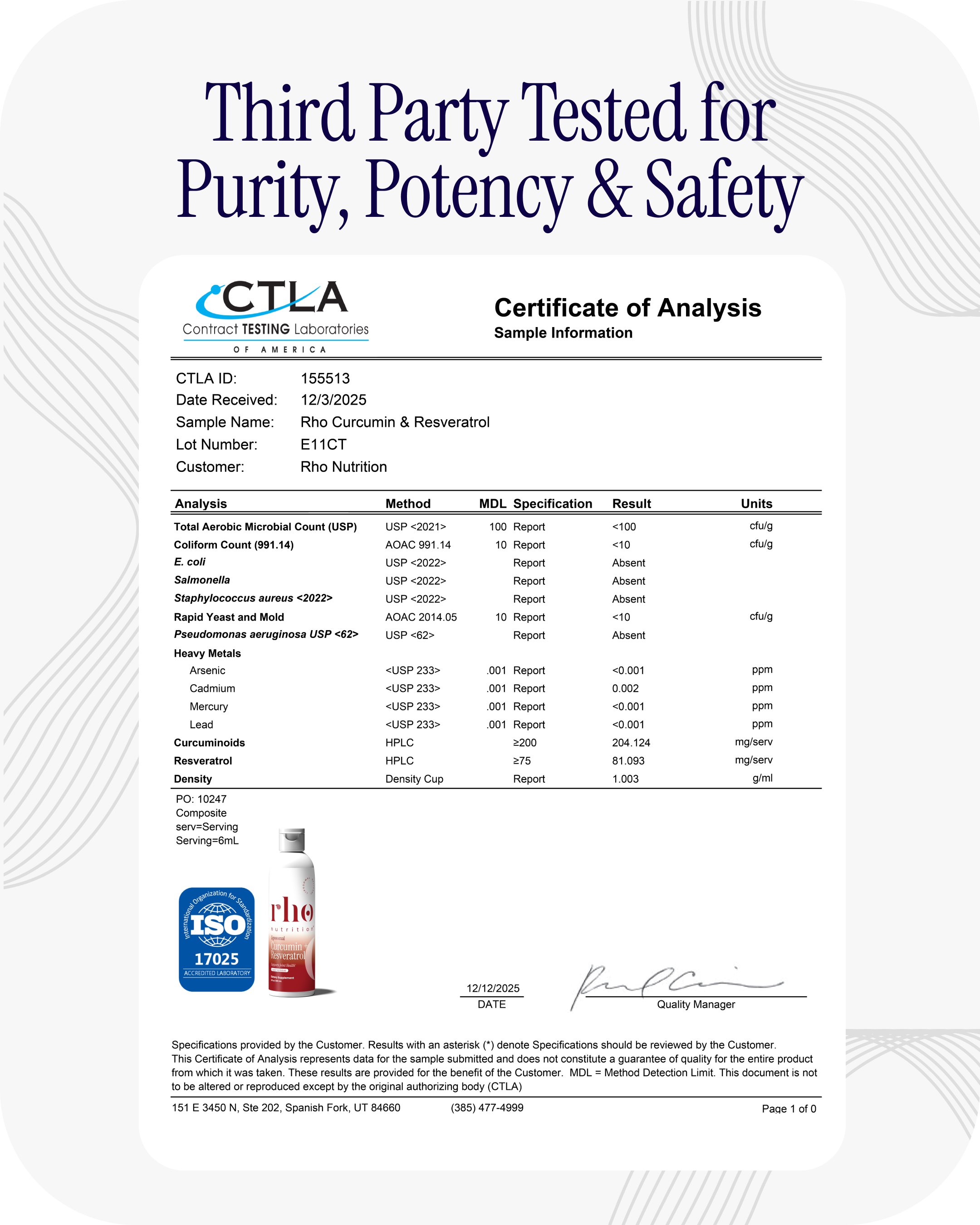 Rho Liposomal Curcumin + Resveratrol