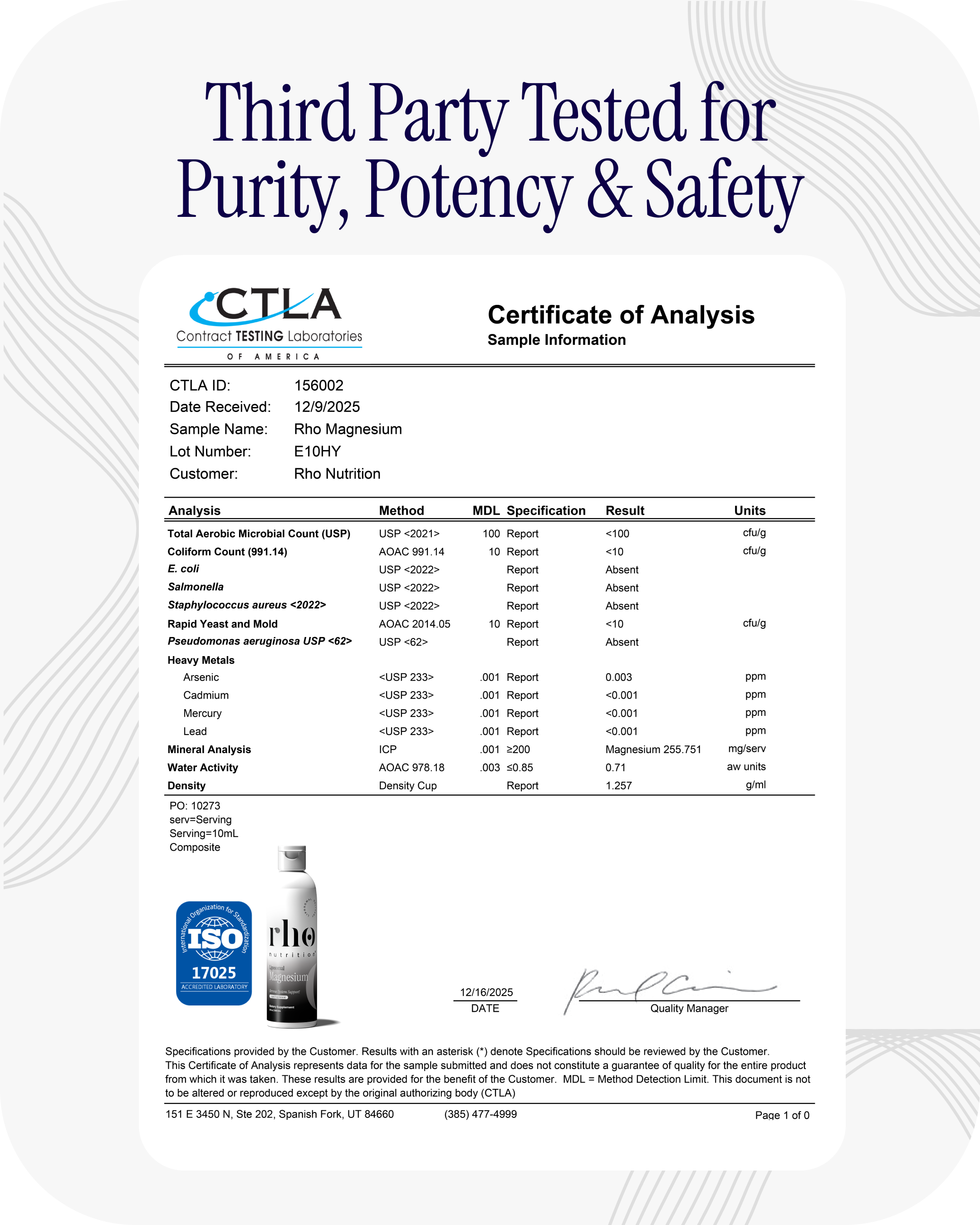 Rho Liposomal Magnesium