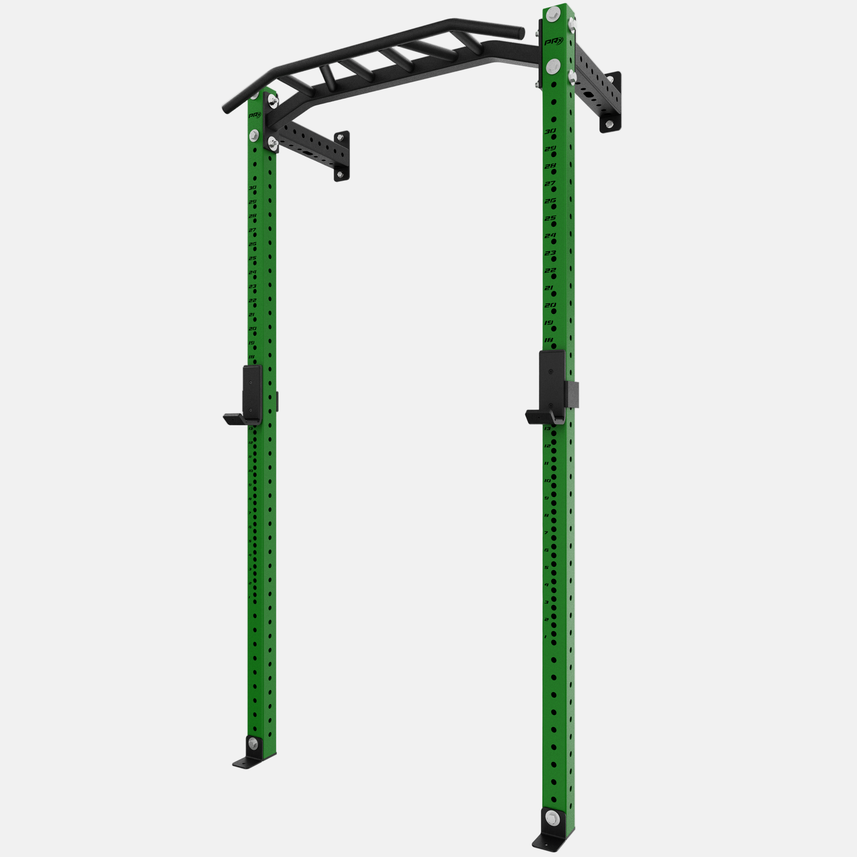 Green PRX pull-up bar and squat rack