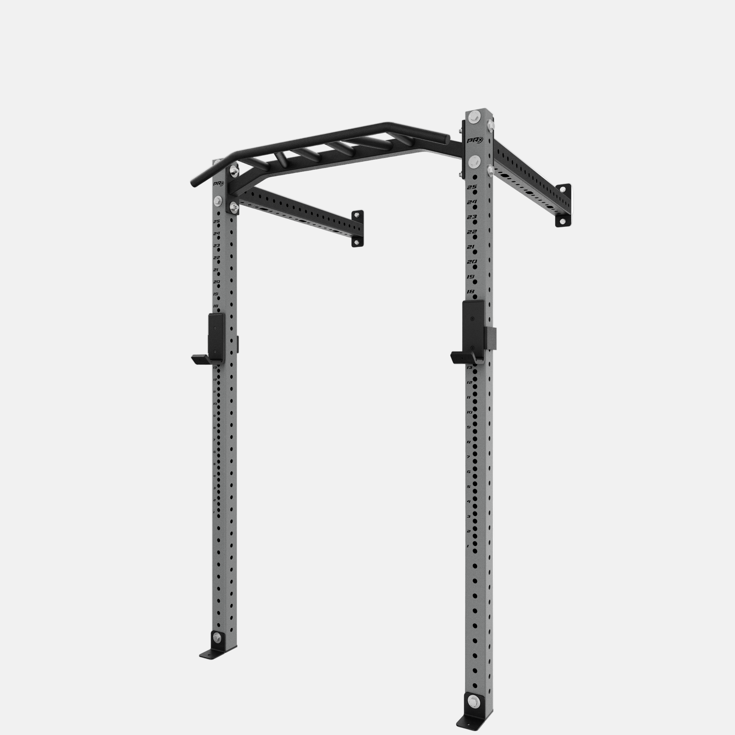 Grey PRX pull-up bar and squat rack