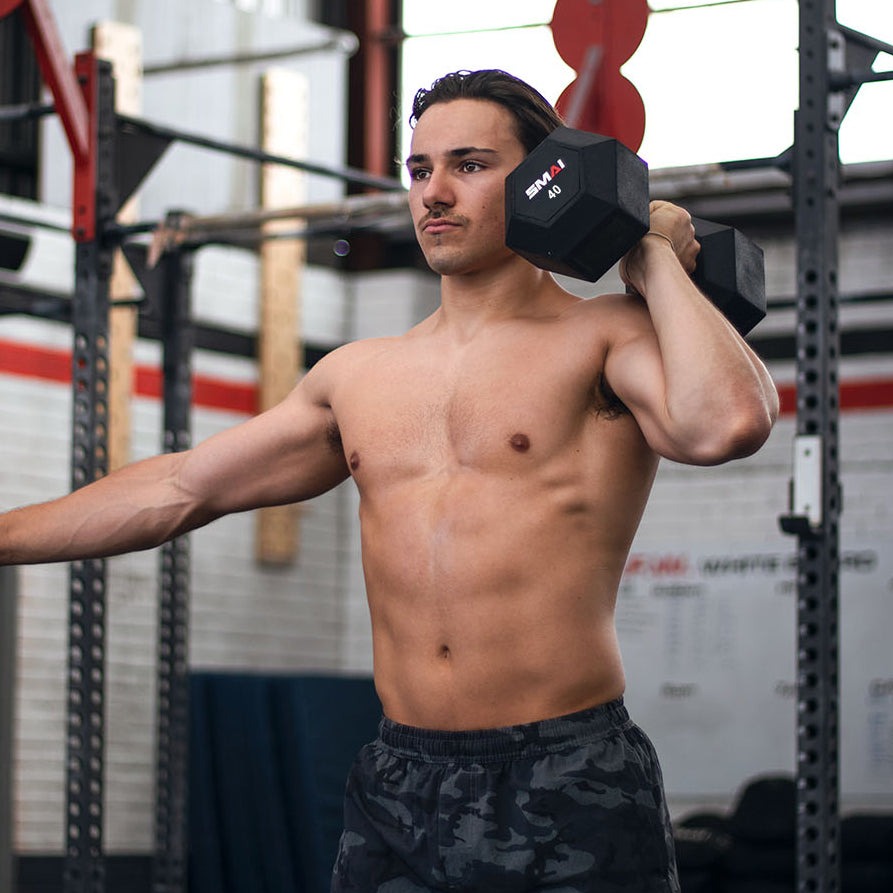 Rubber Hex Dumbbell Pair
