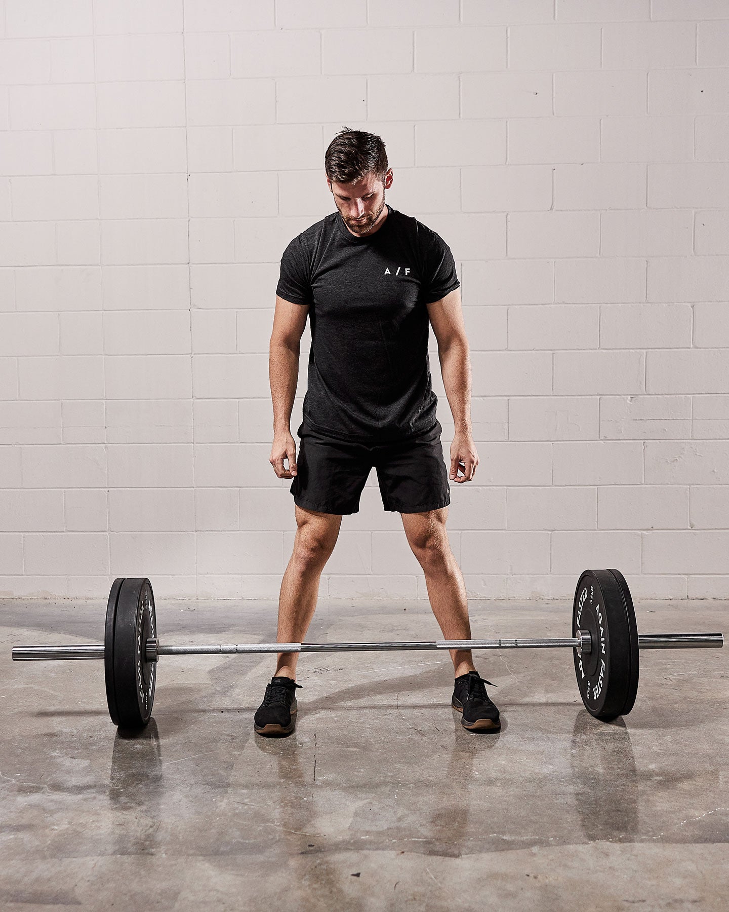 olympic barbell with bumper plate