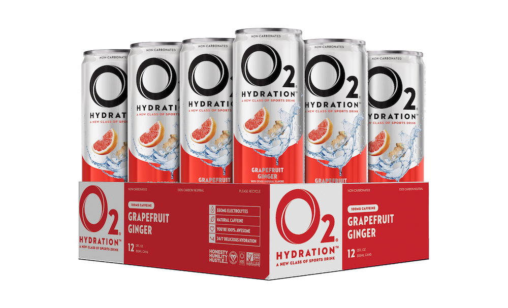 O2 Grapefruit Ginger Recovery Drink
