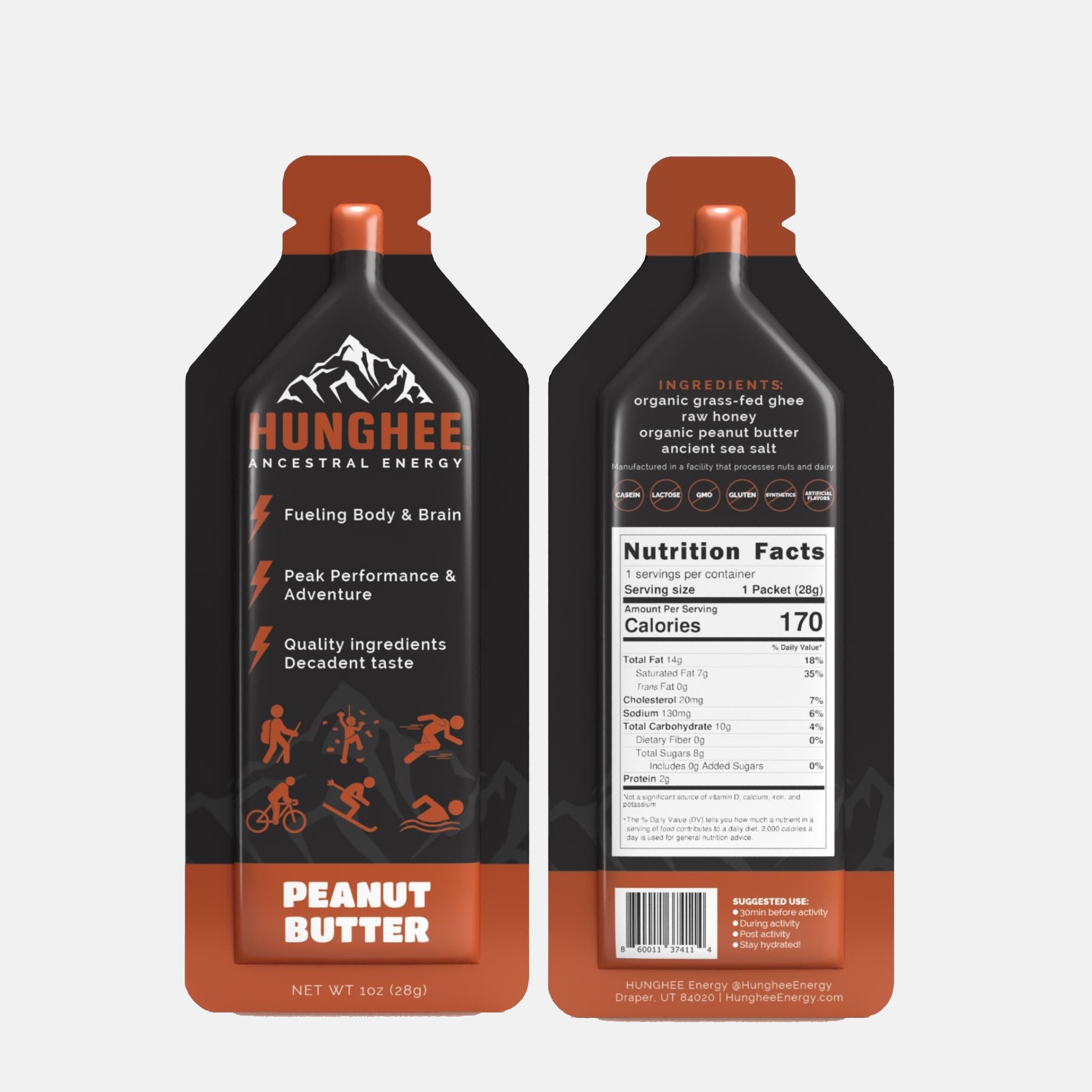 Hunghee Energy - Peanut Butter 24-PACK