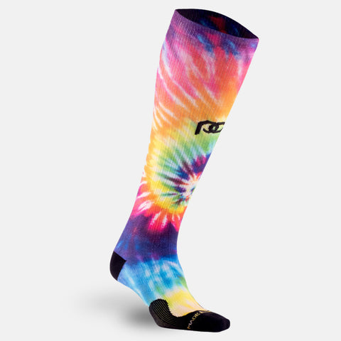 Pro Compression Marathon Socks, Rainbow Tie Dye