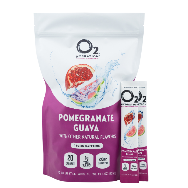 O2 Powdered Hydration Mix Pomegranate Guava