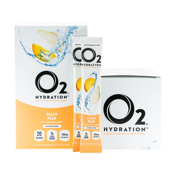 O2 Powdered Hydration Mix Peach Pear | Again Faster