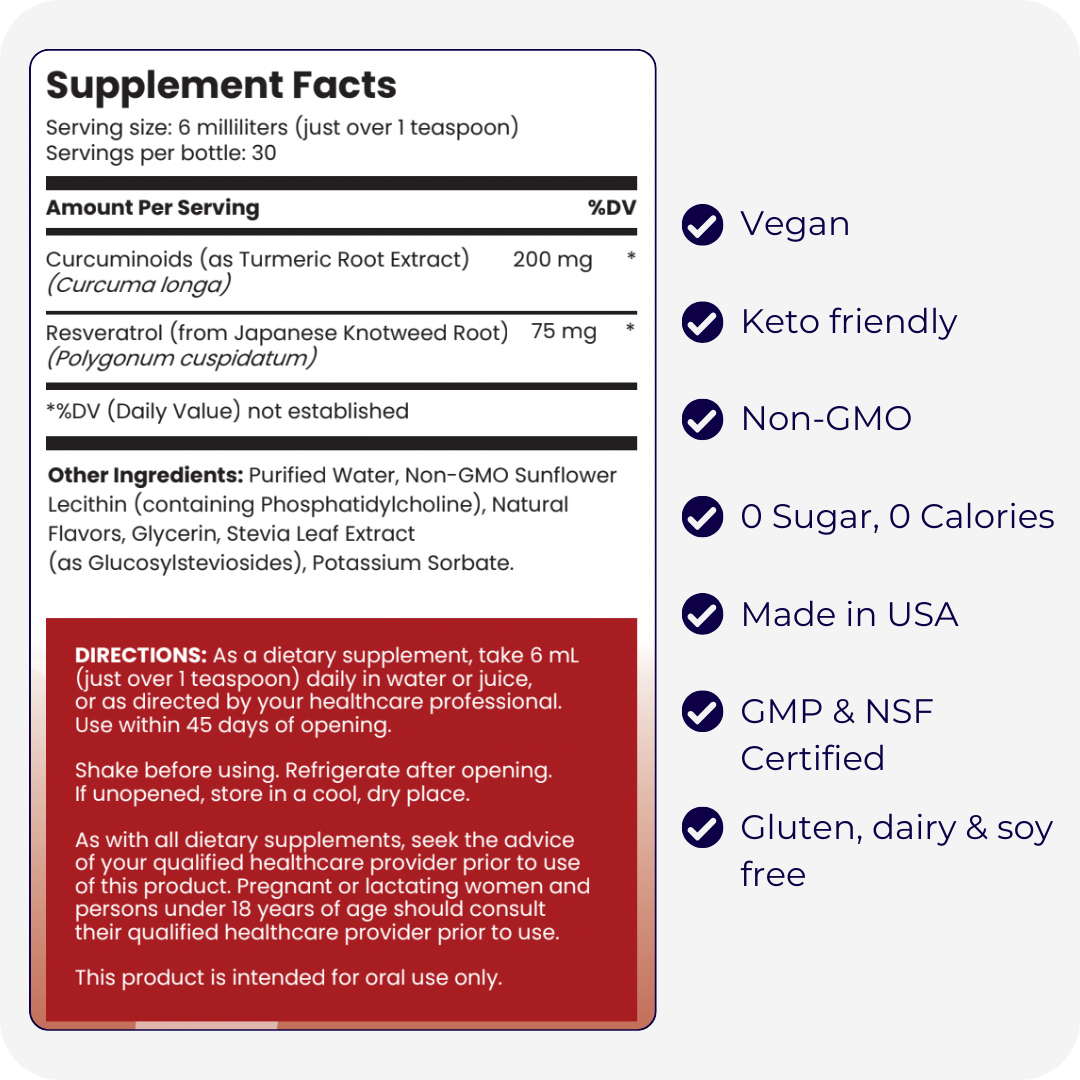 Rho Liposomal Curcumin + Resveratrol