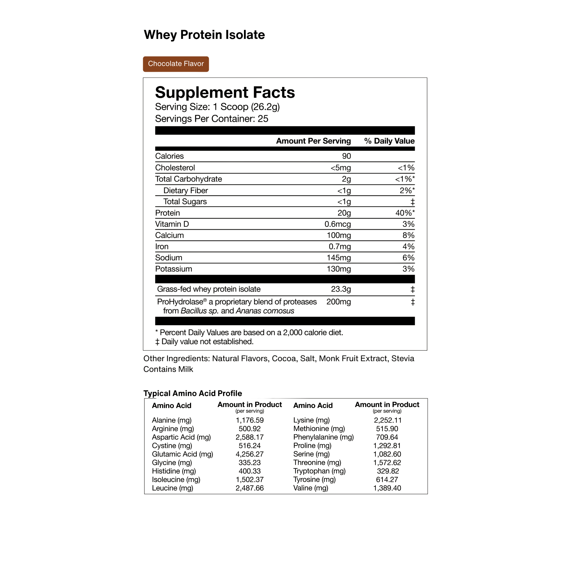 Momentous Grass-Fed Whey Protein Isolate Powder