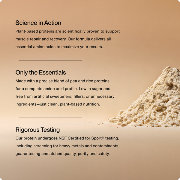 100% Plant Protein Powder by Momentous | Again Faster