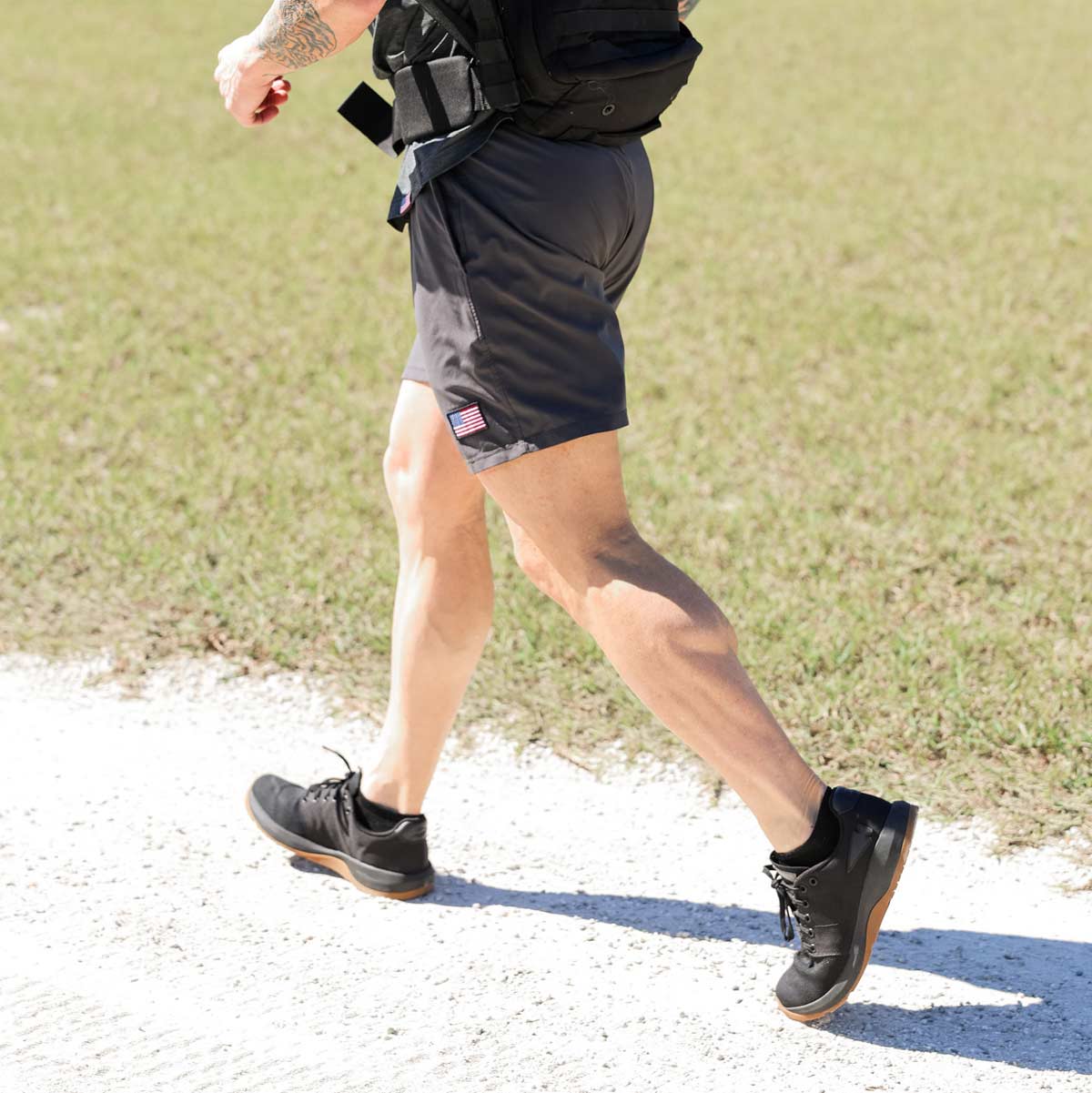 GORUCK Ballistic Trainers - Black + Gum w/ Black Reflective Spearhead