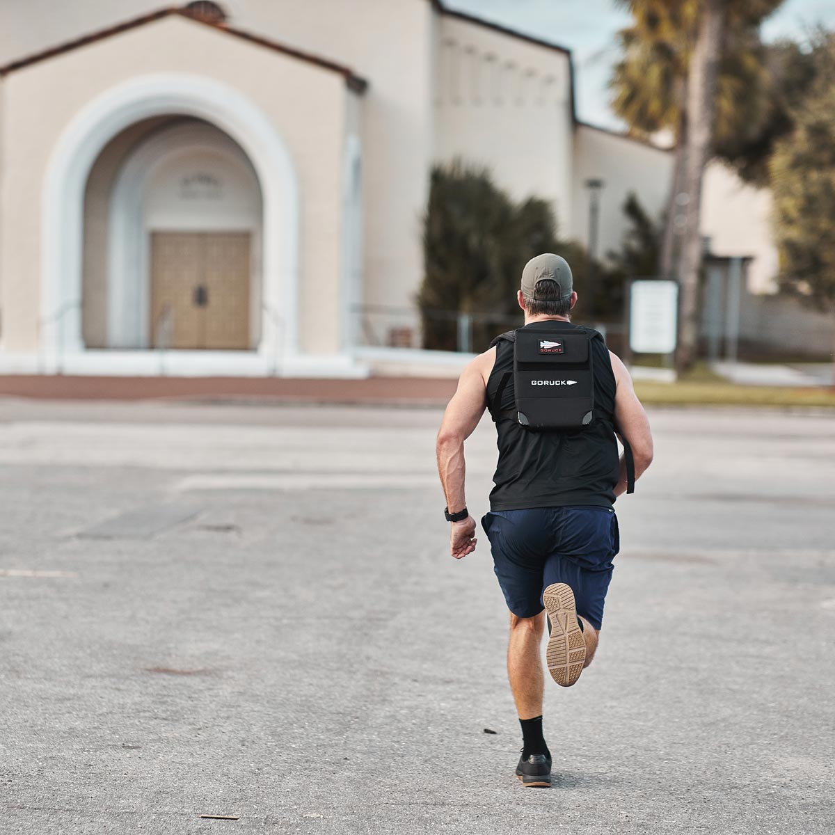 GORUCK Ballistic Trainers - Black + Gum w/ Black Reflective Spearhead