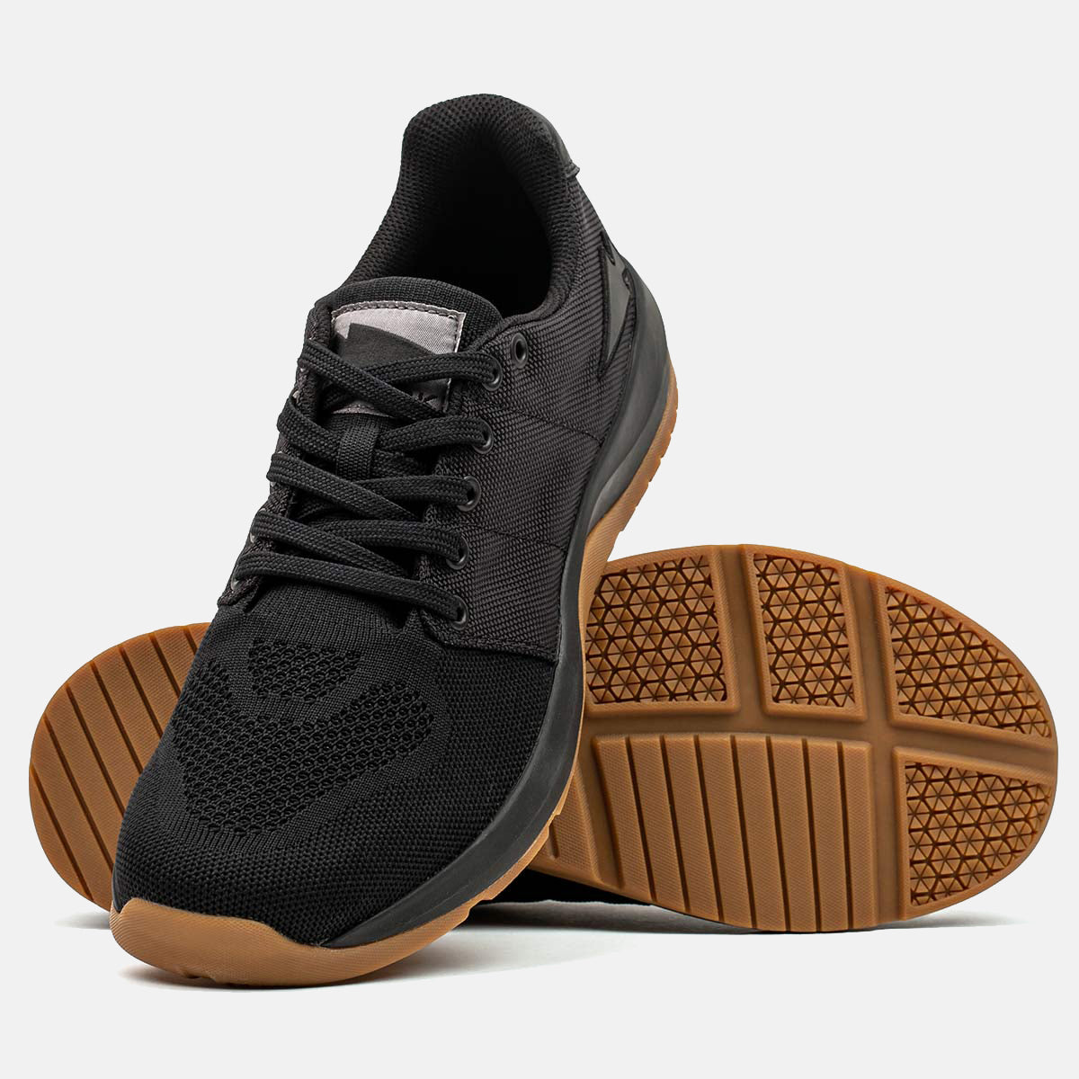 Black and gum trainers deals