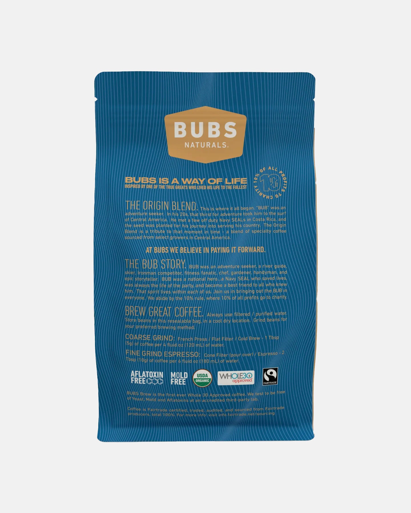 Bubs Origin Blend Coffee | Dark Roast