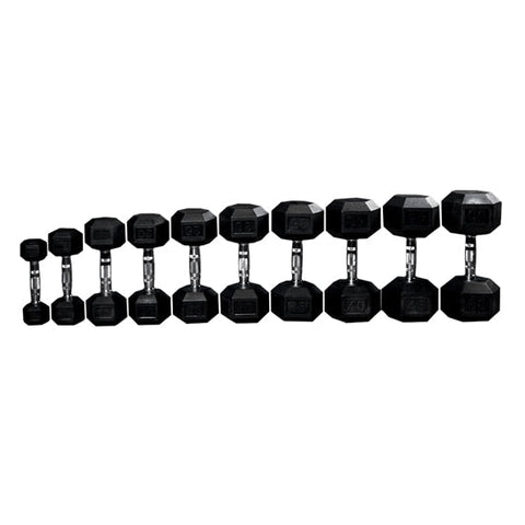 PRx Rubber Hex Dumbbells Sets