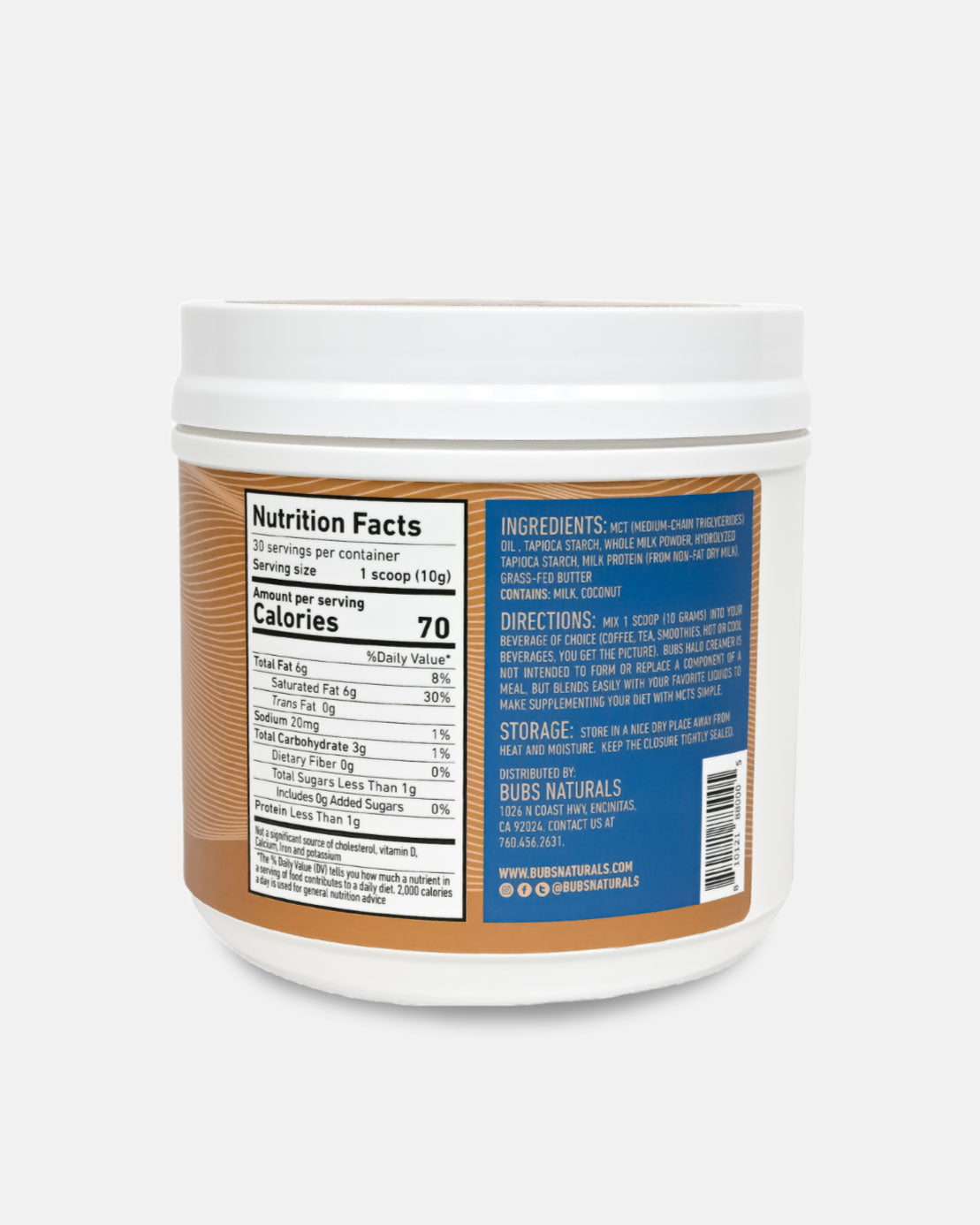 Bubs Halo Coffee Creamer