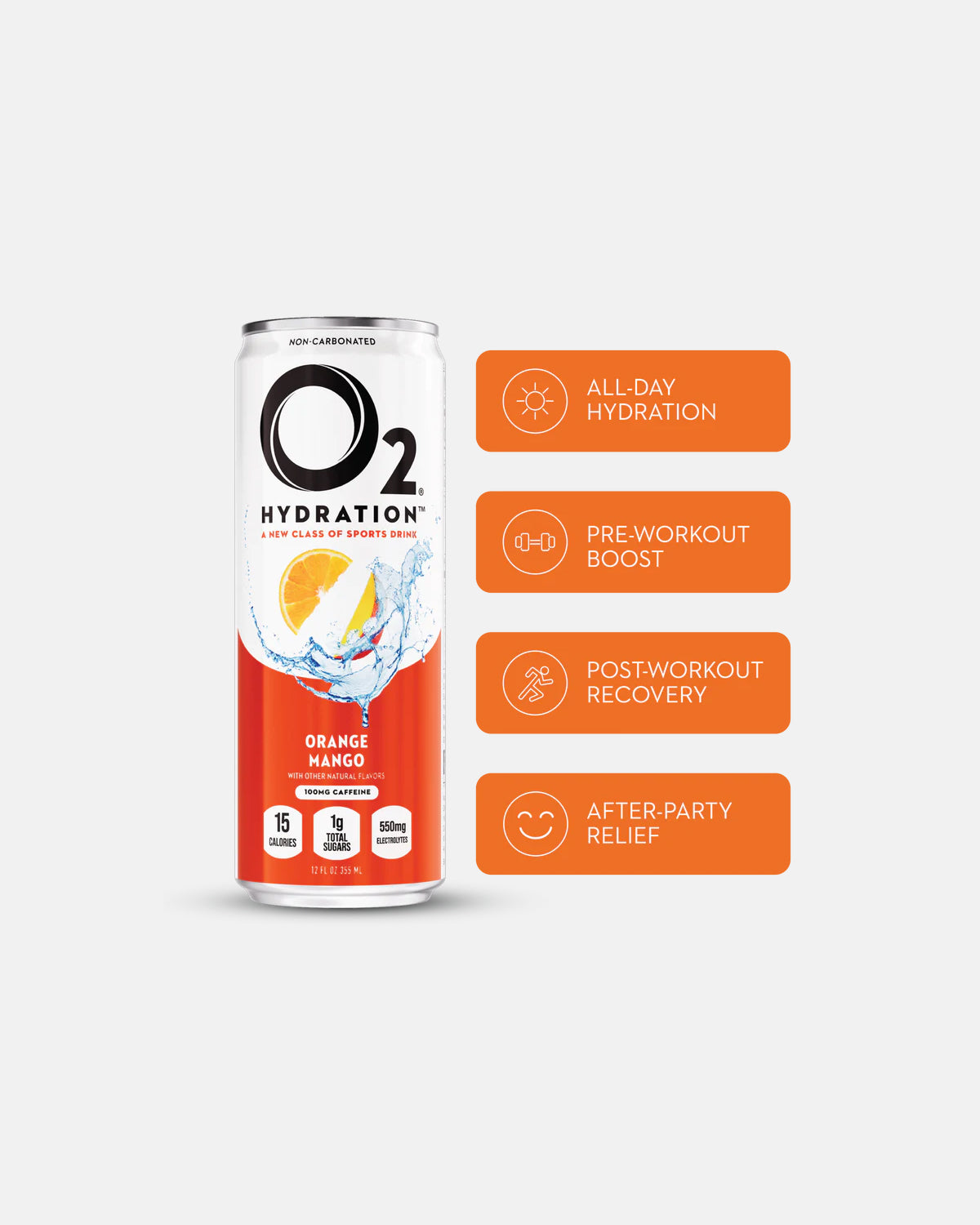 O2 OXYGENATED SPORTS RECOVERY DRINK