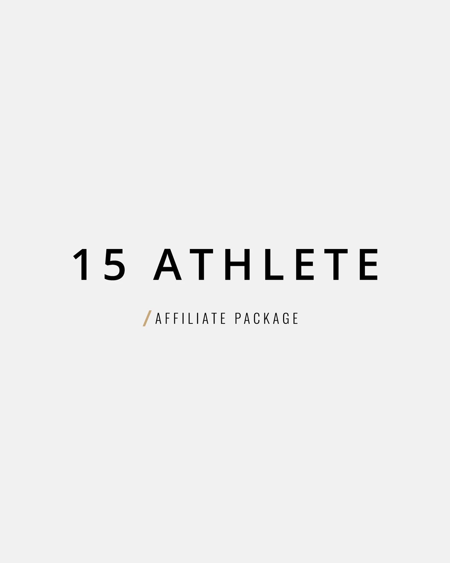 fifteen athlete affiliate gym package for crossfit gym