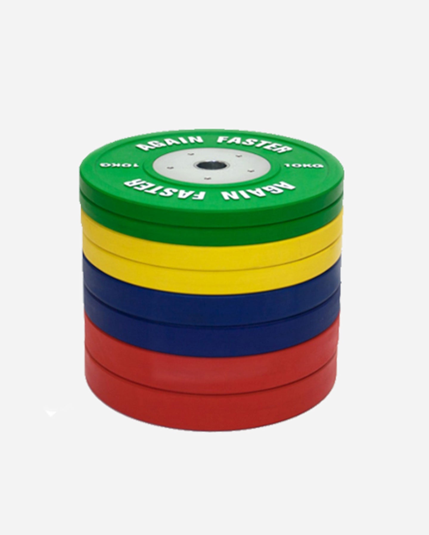 140kg olympic competition bumper plate set color