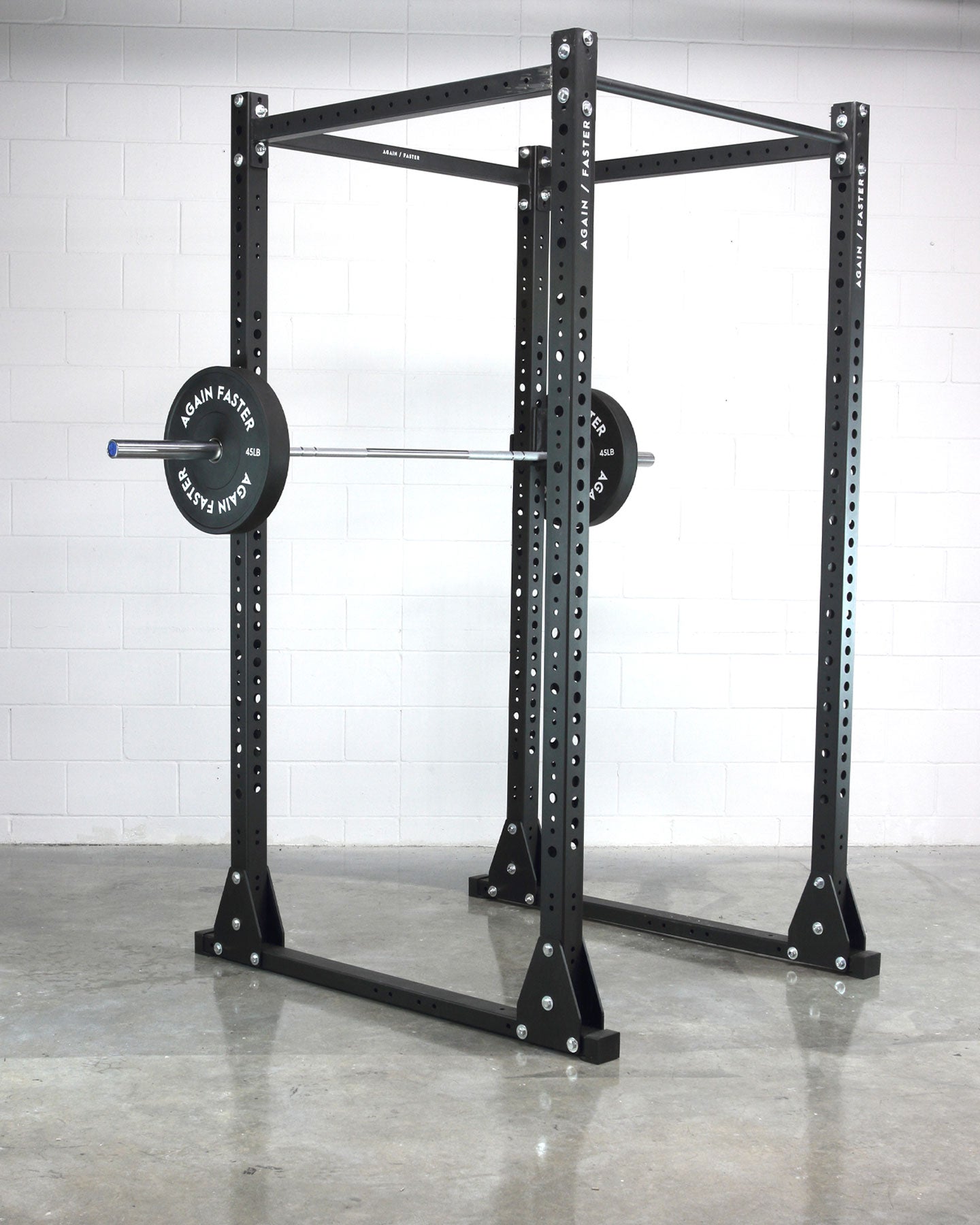 squat stand power rack pullup bar olympic barbell and weight plates