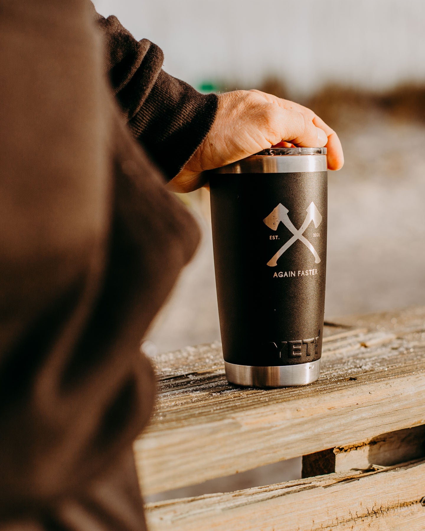 Again Faster Yeti Rambler 20oz Tumbler