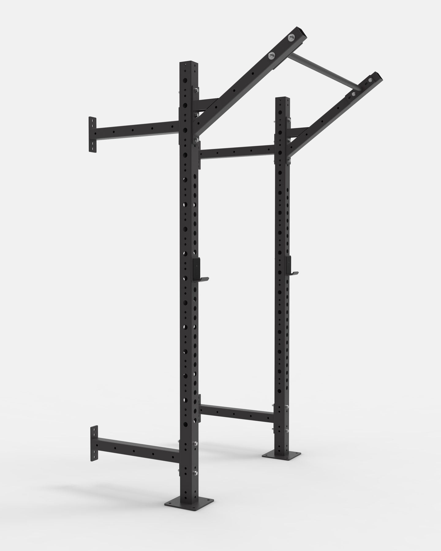 squat rack wall mount space saving home gym garage