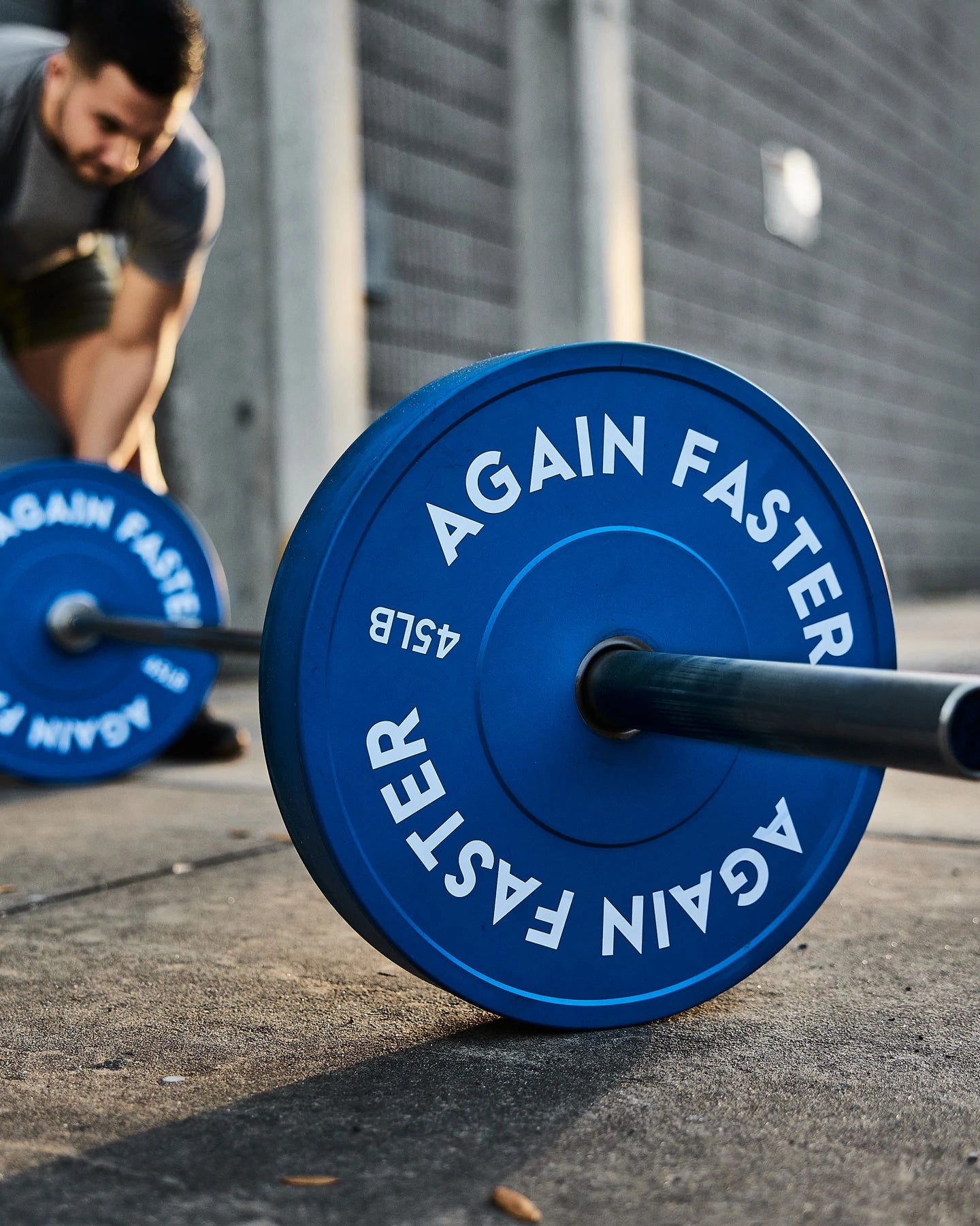 olympic barbell 45lb color bumper plate