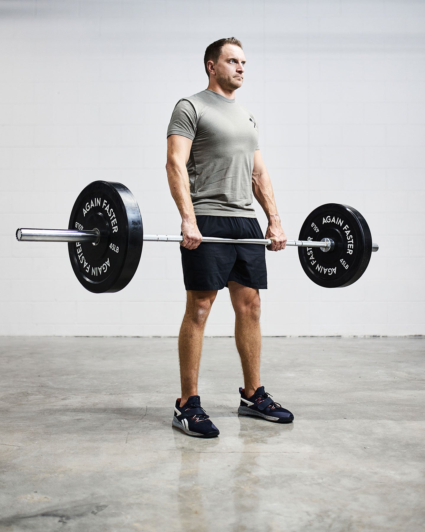 hang clean olympic barbell bumper plate