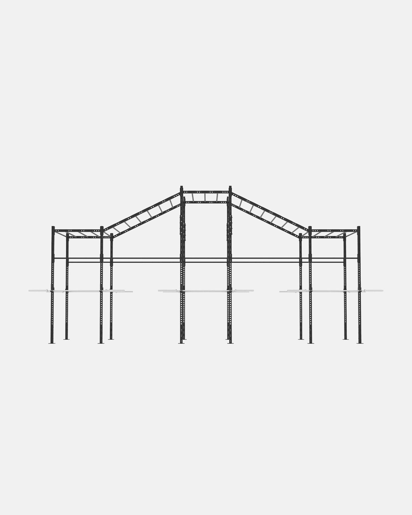 pull-up monkey bar pullup rig for crossfit gym freestanding